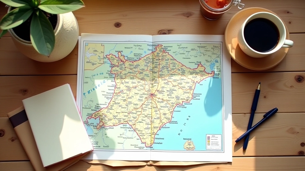 Espace de planification des voyages avec cartes et documents budgétaires